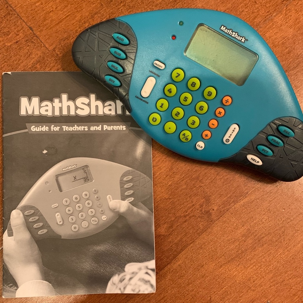 Math shark electronic hand held game